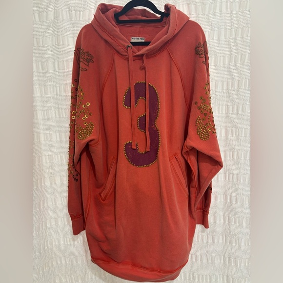 We The Free Coral Hoodie with Gold Accents - Picture 2 of 4